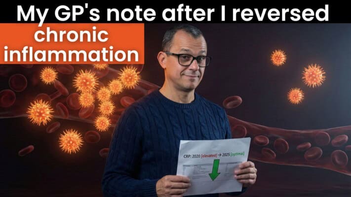 GP blood test results showing reversed chronic inflammation markers