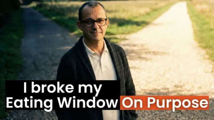 Man extending eating window on Day 60 of fasting journey