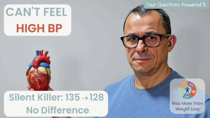 Man checking blood pressure with home monitor discussing silent killer misconception