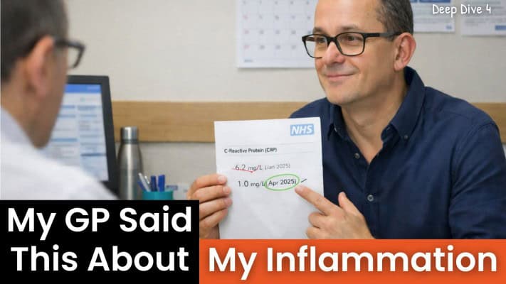 Man's inflammation markers after eating fermented foods daily for three months