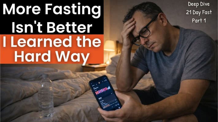Neil on Day 17 of extended water fast showing sleep disruption at 3am
