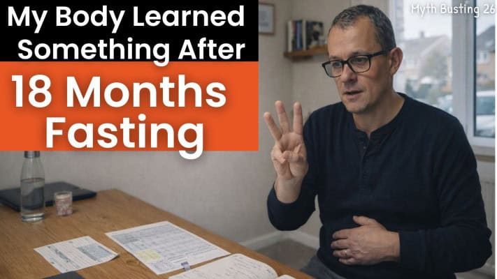 Man tracking hunger levels on day 3 of extended fast after 18 months regular fasting practice