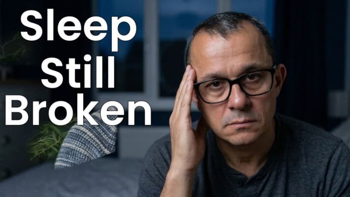 Neil documenting broken sleep patterns six months after reversing type 2 diabetes and stopping medication