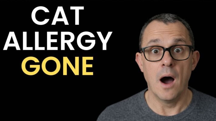Neil after 50-year cat allergy reversed through fasting and dietary change