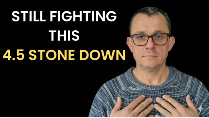 Neil with quiet determination after losing 4.5 stone and stopping all medication
