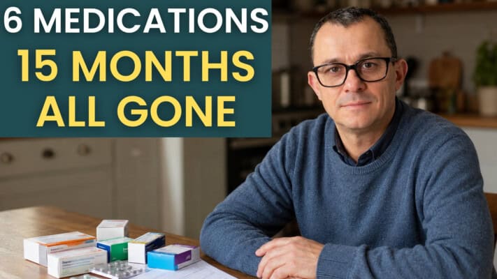 Neil's NHS blood test results showing medication-free health markers over 15 months